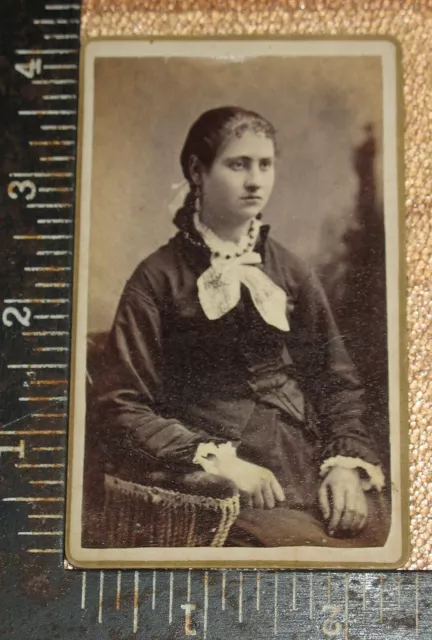 CDV by Female Photographer Mrs. E. C. Frissell Fort Atkinson Wisconsin
