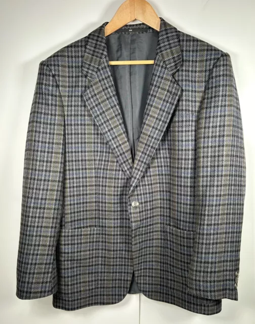 Dolzer Blazer Jacket Mens Medium EU 50 Houndstooth Vintage Made In West Germany