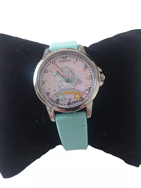 Kids Girls Unicorn Design Silicone Strap Quartz Watch - Brand New