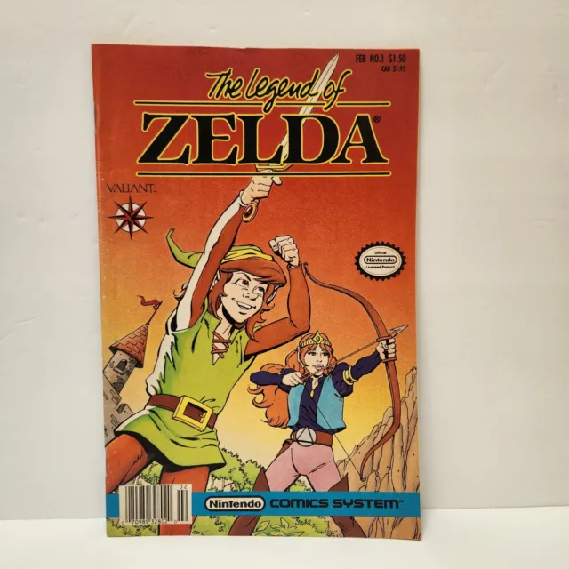 Vintage The Legend Of Zelda Nintendo Comic Book By Valiant No. 1 February 1991