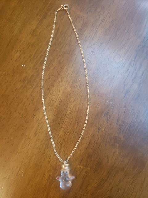 Avon snowman necklace deals