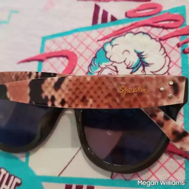 SPEKTRE SHE LOVES YOU Snake Pattern Frame Sunglasses With Orange Lenses 3