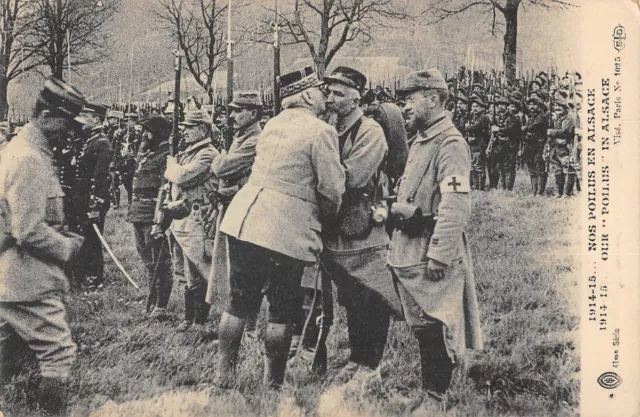 Cpa Guerre Nos Poilus In Alsace