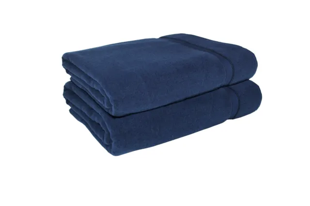 Navy Blue Extra Large Thick Jumbo Bath Sheet 650 gsm 150 x 200cm 100% Cotton