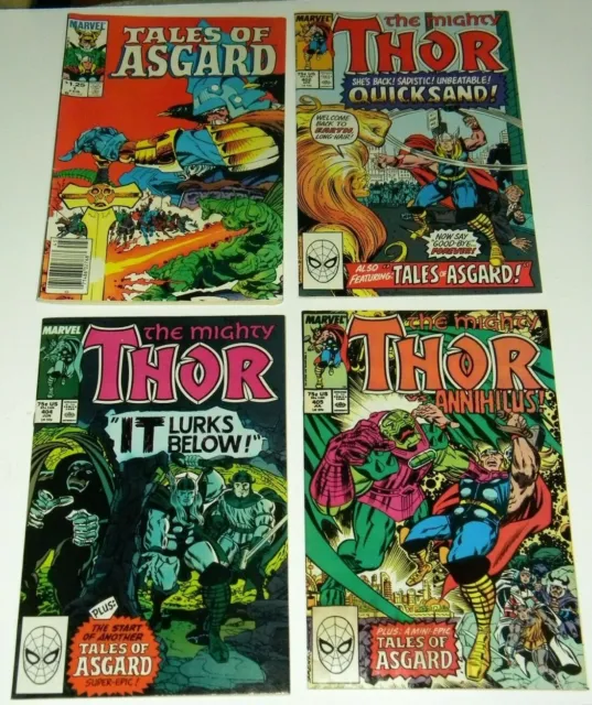 Tales of Asgard 1 The Mighty Thor lot 402 404 405 Marvel Comics Quicksand