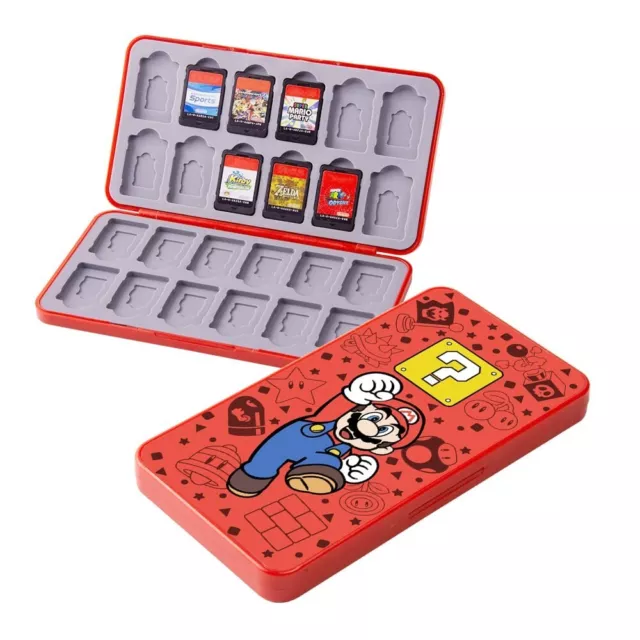 Mario 24 in1 Magnetic Game Card Storage Box Holder For Nintendo  Switch