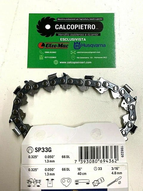 Catena Per Motosega Husqvarna X-CUT SP33G - Semiscalpello 325/1000 Mm Per Modelli 435, 440, 445, 450, 543, 550XP - Foto 3