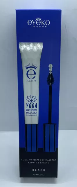 NEW NIB EYEKO Yoga Waterproof Mascara Exhale & Extend BLACK Full Size 8ml/.29oz