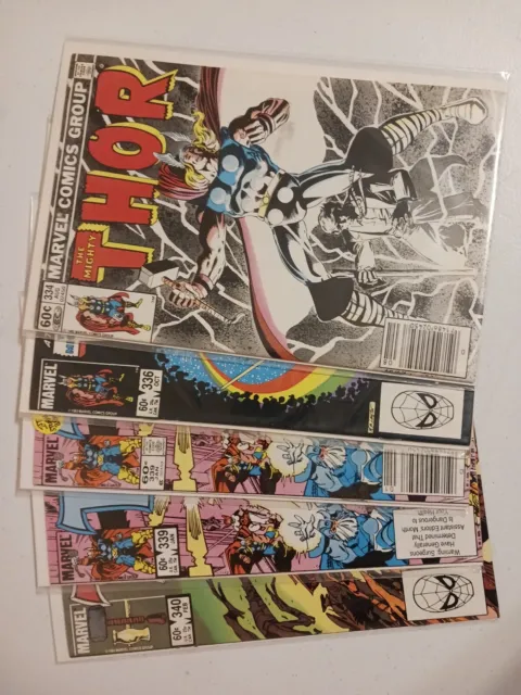 Thor lot #334 336 339 340 (Marvel 1983) Simonson 1st Stormbreaker Beta Ray Bill