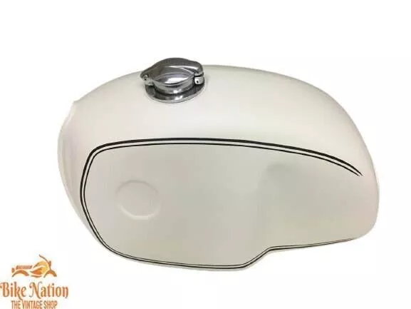 Bmw R100 Rt Rs R90 R80 R75 Depósito Y Tapón De Acero Pintado En Blanco |...