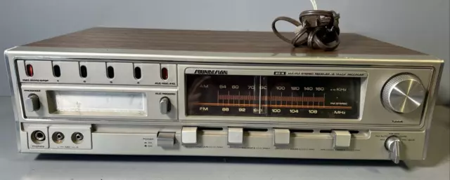 Vintage Soundesign Stereo Model #5409C Am/Fm Receiver 8 track player PLEASE READ