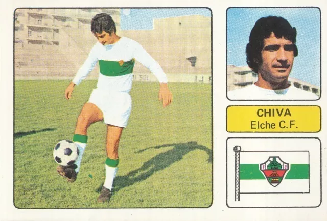 Miguel Luis Chiva Ramos # Elche.cf Cromo Card Campeonato De Liga 1973-74 Fher