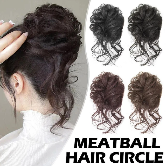 Messy Bun Hair Piece Scrunchie Updo Wrap Hair Extensions Bun Clip Real