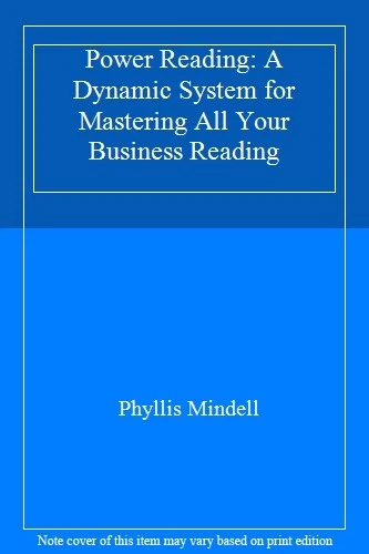 POWER READING: A Dynamic System for Mastering All Your Business $6.27 ...
