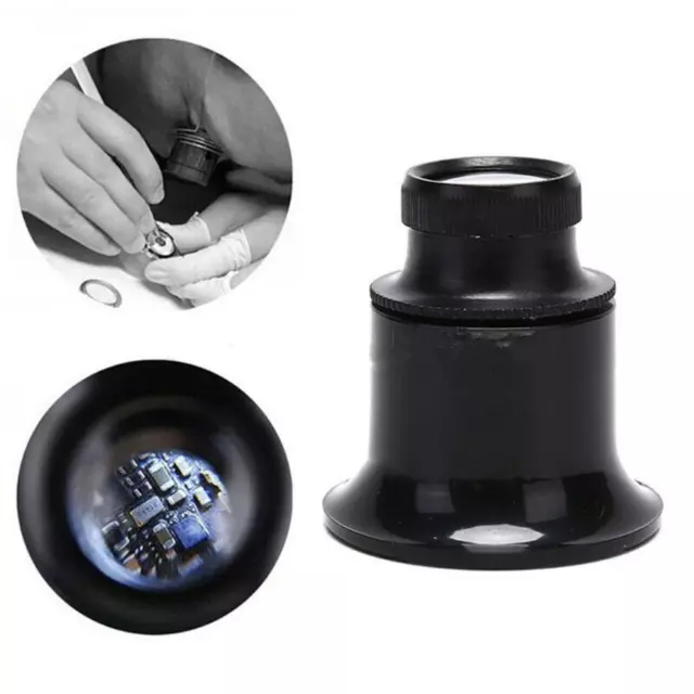 Llightweight 20X Magnifying Glass Eye Loupe Magnifier Watch Jeweler Repair Tool