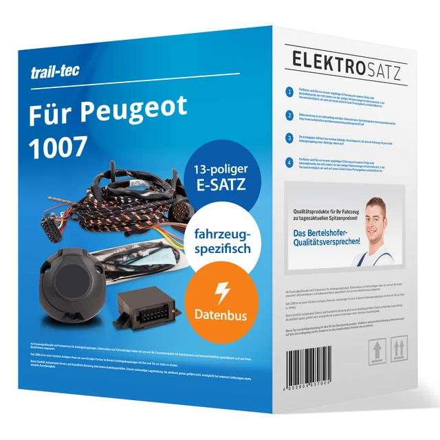 Elektrosatz 13-pol. spezifisch für Peugeot 1007 Typ KM 01.2008-jetzt TOP