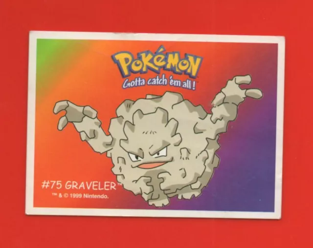 Pokémon Gotta catch'em all n° 75 - GRAVELER    (A8515)