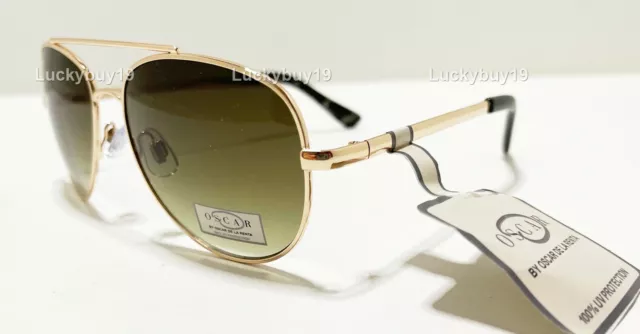 Oscar by Oscar de la Renta 3071 Aviator Green  Authentic Sunglasses /1305/ NEW