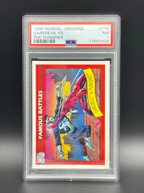 1990 Marvel Universe Daredevil vs. the Punisher #110 PSA 7 NM