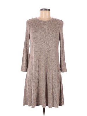 Fortune + Ivy Women Brown Casual Dress M