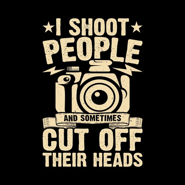 Maglietta top Photography Funny I Shoot People e... Vintage retrò idee regalo