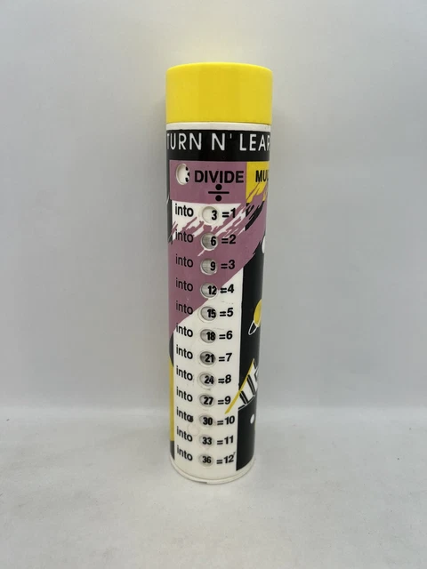 Vintage Turn And Learn Math Pencil Box/ Bank Teaches Multiplication And Division Vintage Turn And Learn Math Pencil Box/ Bank Teaches Multiplication And Division