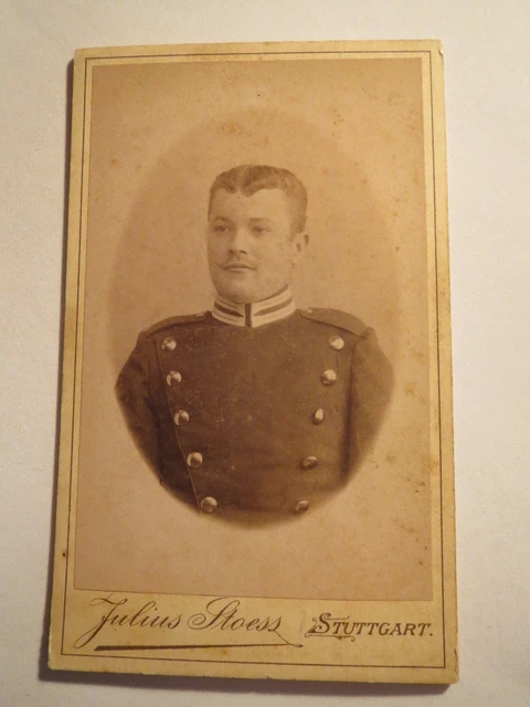 Stuttgart - Soldat in Uniform - Portrait / CDV
