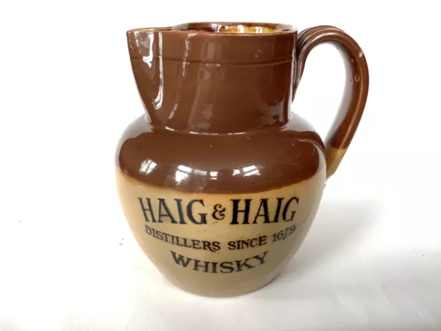 Haig & Haig doulton stoneware advertising whisky jug pitcher