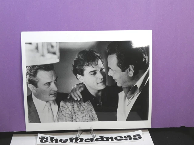 8"x10" B&W Celebrity Photo Picture Robert De Niro Ray Liotta Goodfellas