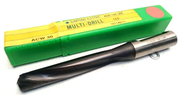 SUMITOMO KDS 130 LAK 13,0mm HM-gelötete MULTI-DRILL HM-gelötete Bohrer