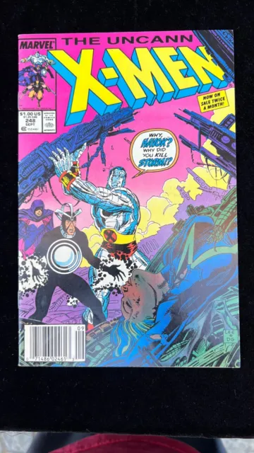 The Uncanny X-Men Vol 1 #248 Newsstand First Jim Lee Art - Great Condition