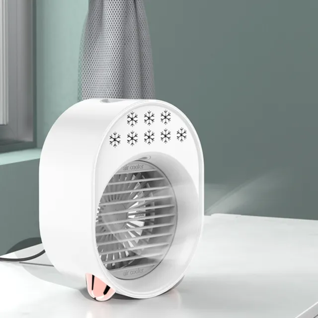 Misting Fan 3 Wind Speeds Cooling Desktop Misting Cooling Fan Long-lasting