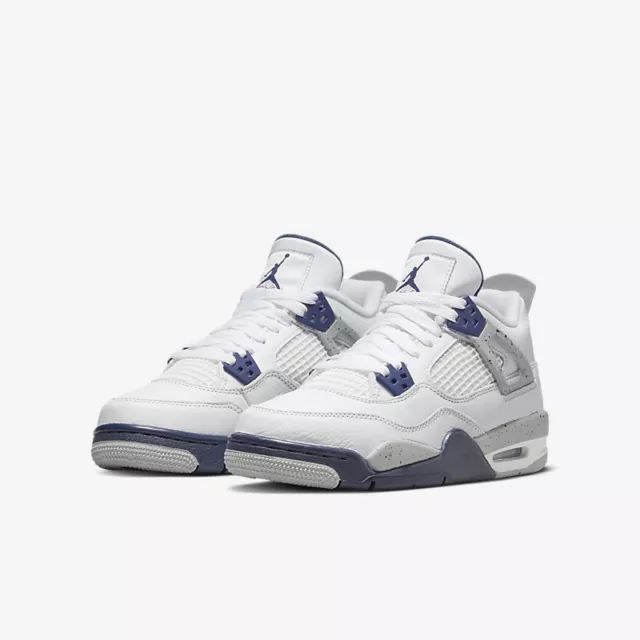 Nike Air Jordan 4 Retro GS White Midnight Navy