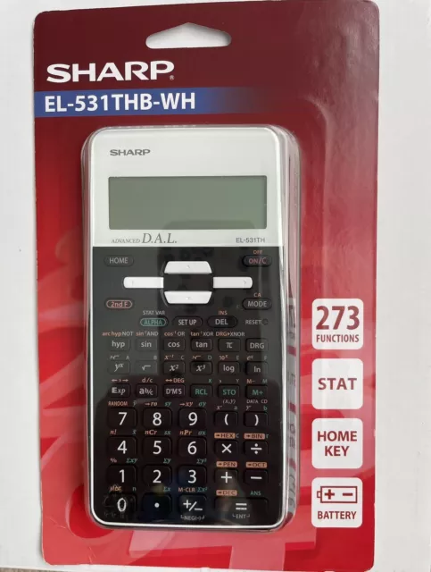 Sharp Scientific Calculator EL-531THB -WH. (Black/White)