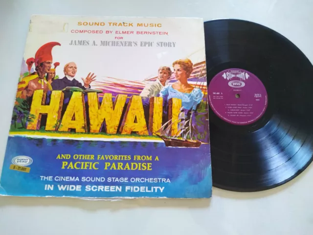 Hawaii Soundtrack 1967 Elmer Bernstein Spain Edition - LP vinyl 12 " G VG