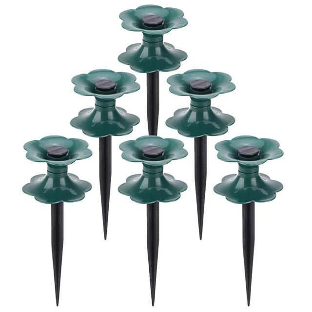 4 x supporti per tubi dell'acqua ruote guida tubo da giardino guida picchetto tubo guida picchi