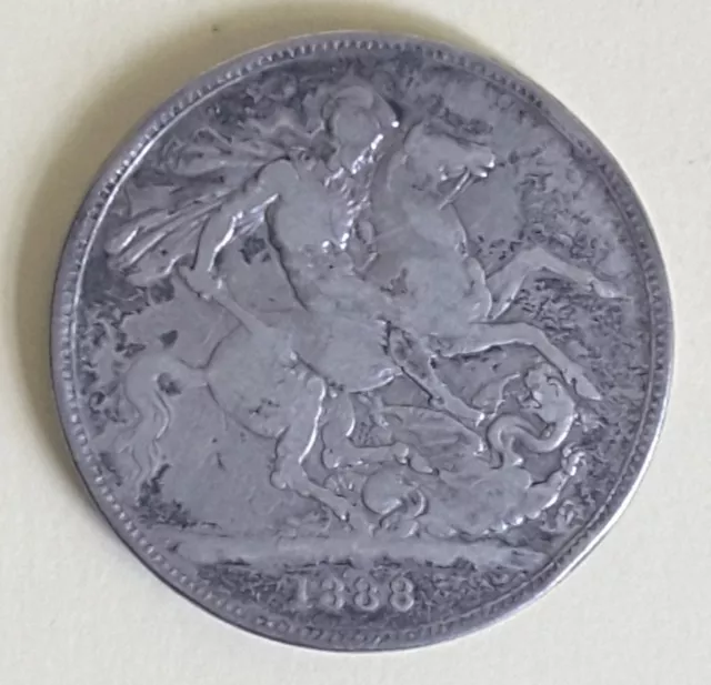 1888 Queen Victoria Crown Coin