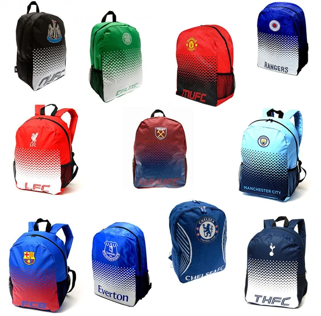 Football Backpack School Gym Kid Bag Rucksack - Barcelona, Chelsea, Liverpool