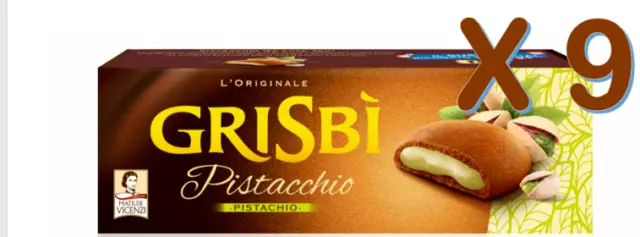 " MATILDE VICENZI " Grisbi' Biscuits Cacao Avec Crème Au Pistache 9 X 150g