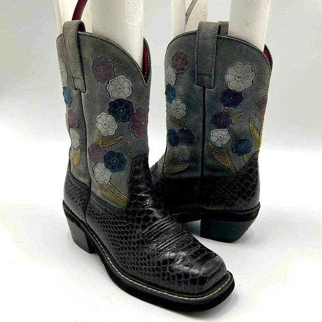 ARIAT DOLL BABY 16230 FLOWER WESTERN COWBOY BOOTS WOMEN S SIZE 7 B SUEDE 35.00 PicClick