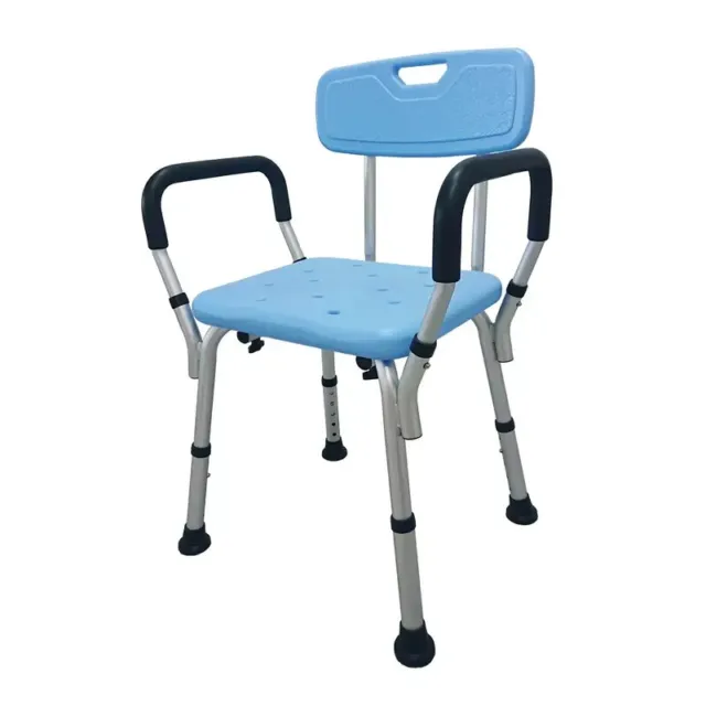 Adjustable Height Shower Chair Bathtub Anti-slip Seat Bench Elderly Medical