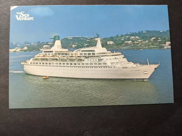 Passenger Ship M/S SEA VENTURE Naval Cover Unused Postcard