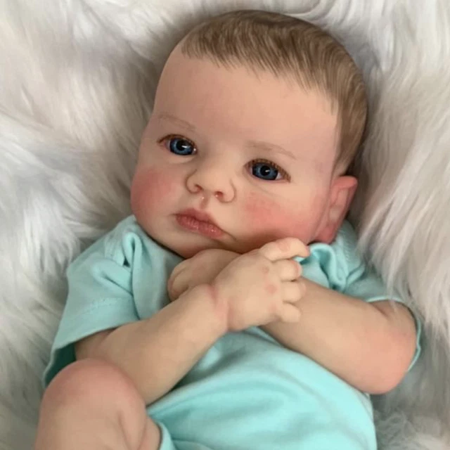 19inch Reborn Baby Dolls Soft Loulou Newborn Real Lifelike Toddler Boy Girl Gift