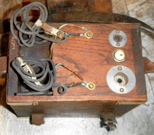 Antique Stewart Brothers R Lineman Telephone Tester Box With Headset