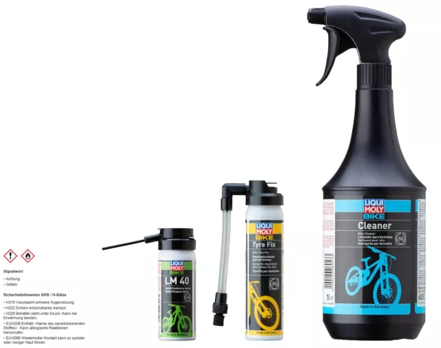 LIQUI MOLY Vélo Nettoyeur Nettoyeurs à Vélo + Pneu Fix Multi Fonctions Spray