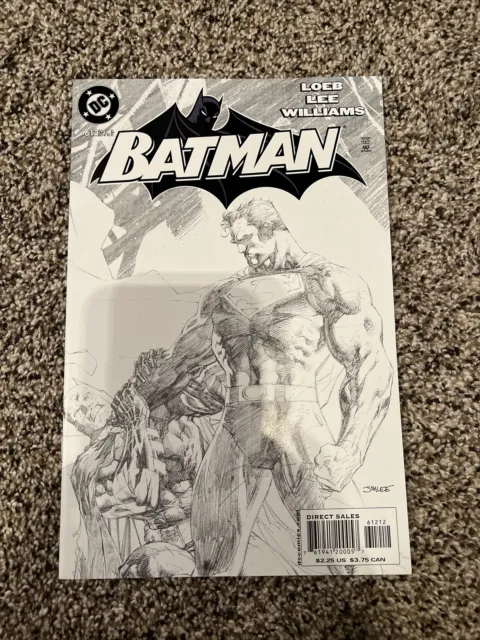 Batman #612 (2003) 2nd Print Jim Lee Sketch Variant Superman Hush DC Comics NM