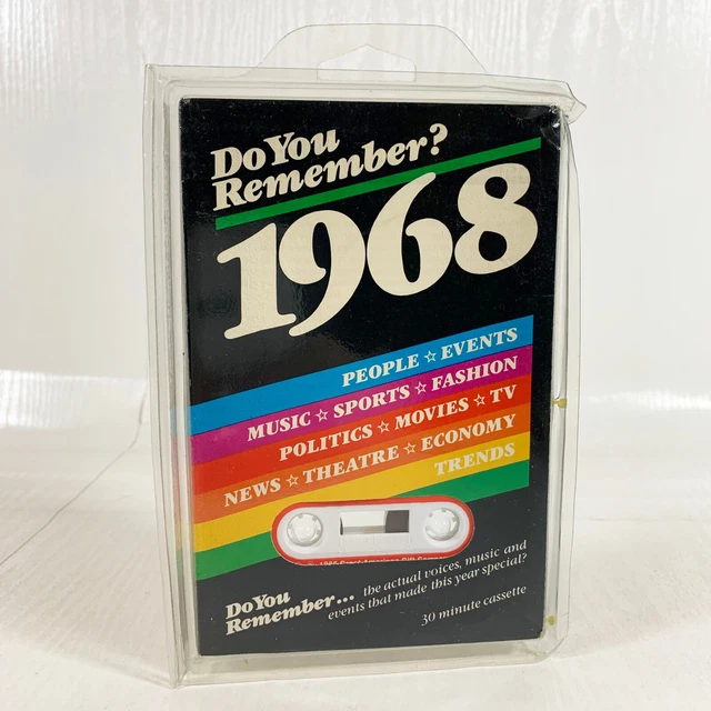 Do You Remember? 1968 (Cassette) Actual Voices Music Special Events