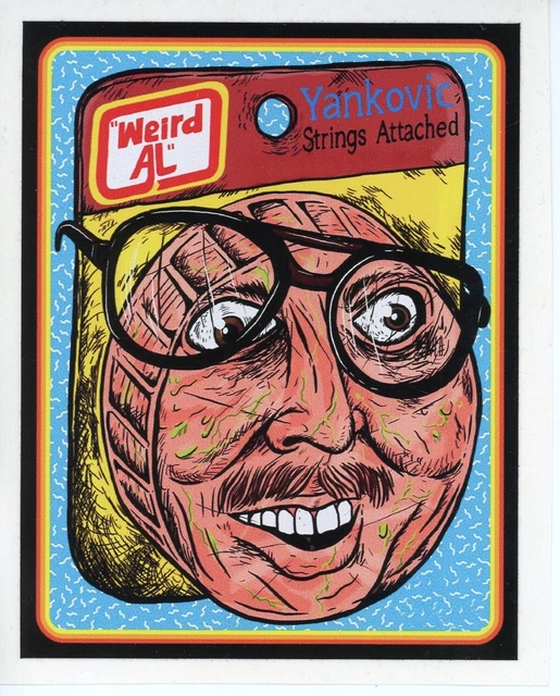 Weird Al Yankovic Strings Attached Tour Concert Decal Sticker Rare Weird Al Yankovic Strings Attached Tour Concert Decal Sticker Rare