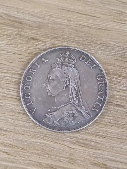 Queen Victoria Silver Double Florin dated 1887