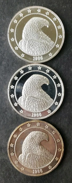 1986年　イーグル銀貨　1oz FINE SILVER オンライン 通販ホビー・楽器・アート - 1986年 イーグル銀貨